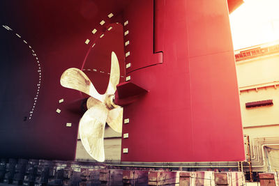 Low angle view of angel sculpture