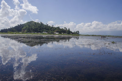 Scenic view of sea against sky