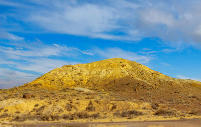 Scenic view of mountain against sky