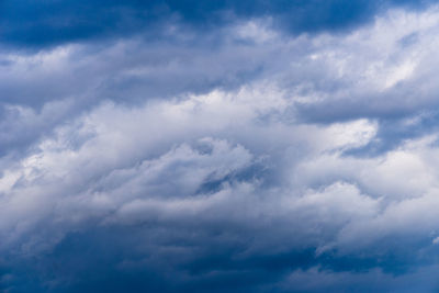 Low angle view of clouds in sky