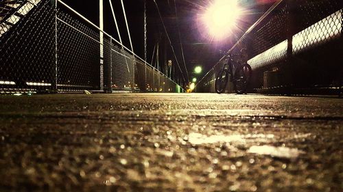 Surface level of illuminated street lights