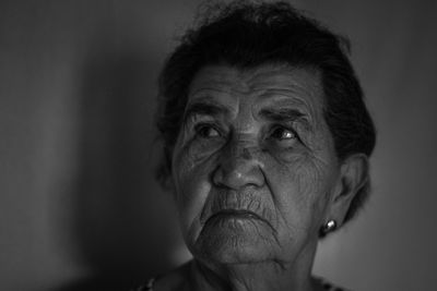 Close-up portrait of woman