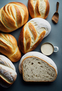 Close-up of bread on table