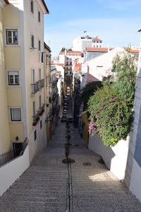 Street amidst buildings in town