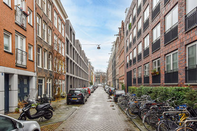 Cars on street in city