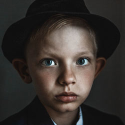 Close-up portrait of boy