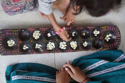 Dakon, a traditional indonesian children's game