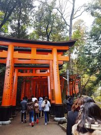 People in temple