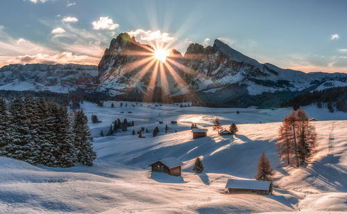 Sunrise dolomites