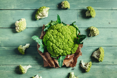 High angle view of chopped vegetables on cutting board