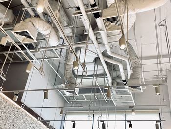 Low angle view of ceiling in museum