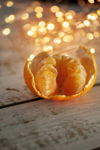 Close-up of fruits on table