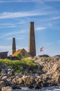 Old smokehouse in allinge town, bornholm, denmark