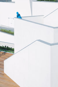 Low angle view of staircase against building