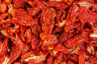 Full frame shot of red chili