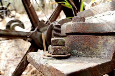 Close-up of rusty metal