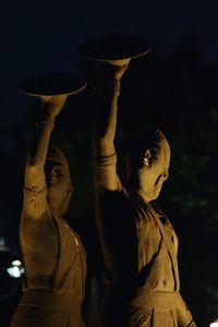 Men at night