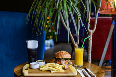 Close-up of drink on table
