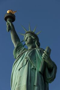 Low angle view of statue