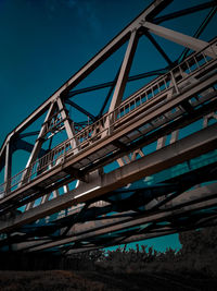 Low angle view of bridge against sky