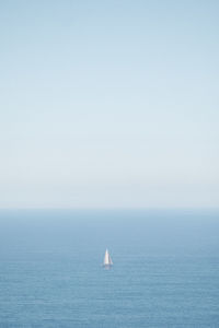 Minimalist sailboat in portugal