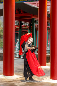 Portrait of woman in traditional clothing