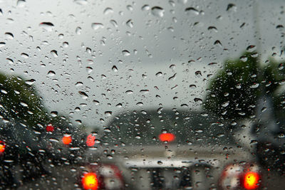 Raindrops on glass window