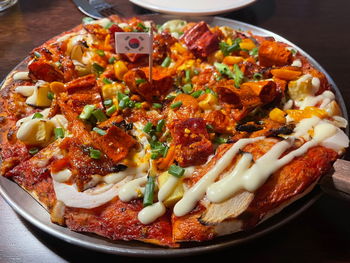 Close-up of food in plate