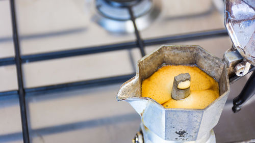 Close-up of espresso maker