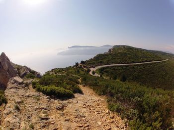 Scenic view of landscape against sky