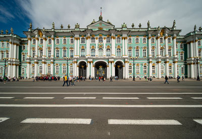 View of building in city