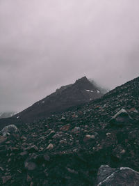 Scenic view of rocky mountains against sky