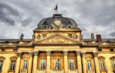 Low angle view of historical building against sky