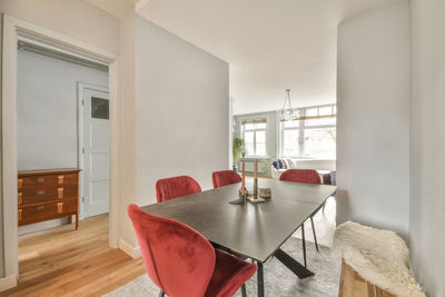 Interior of dining table