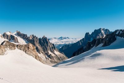 Mountain view in italy - monte bianco