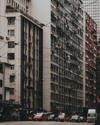 Cars on street in city