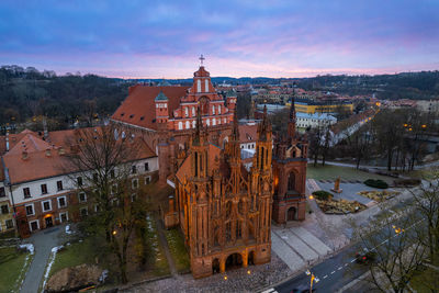 Buildings in city against sky