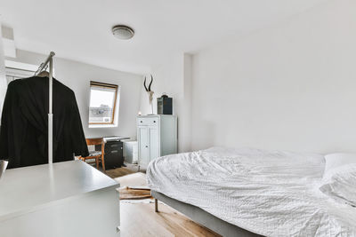Panoramic view of white wall at home