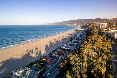 Sunrise time in santa monica, los angeles, california.