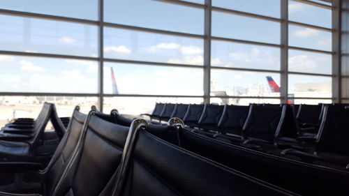 Empty seats in airport
