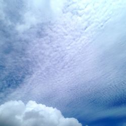 Low angle view of clouds in sky