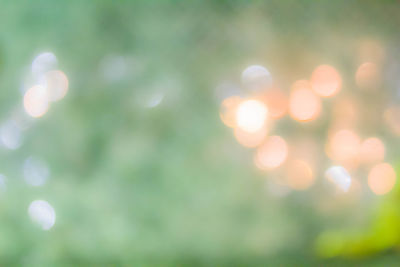 Defocused image of illuminated lights