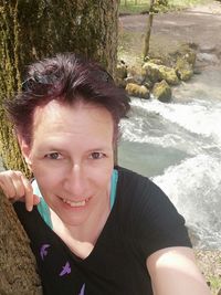 Portrait of woman smiling