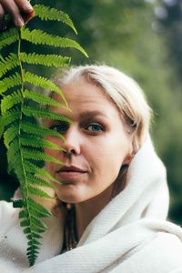 Portrait of young woman