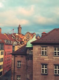 Residential buildings against sky