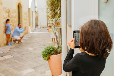 Young woman using mobile phone