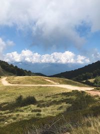 Scenic view of landscape against sky