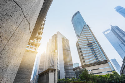 Low angle view of buildings against sky