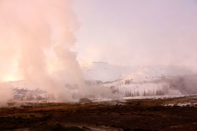 Panoramic view of landscape against sky