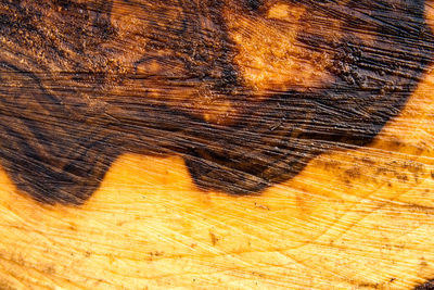 Full frame shot of wooden table